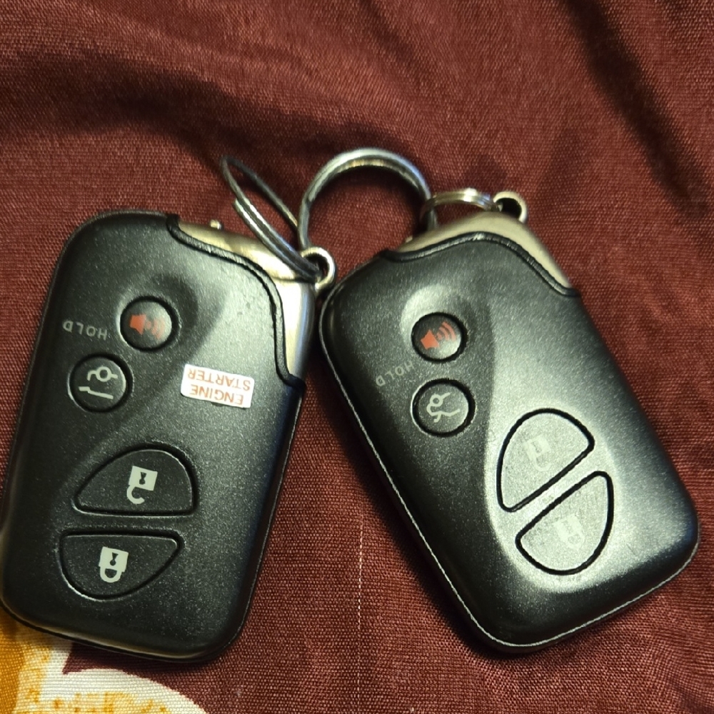 Lexus GX 460 2015 Black Car Key Fobs with Remote Start